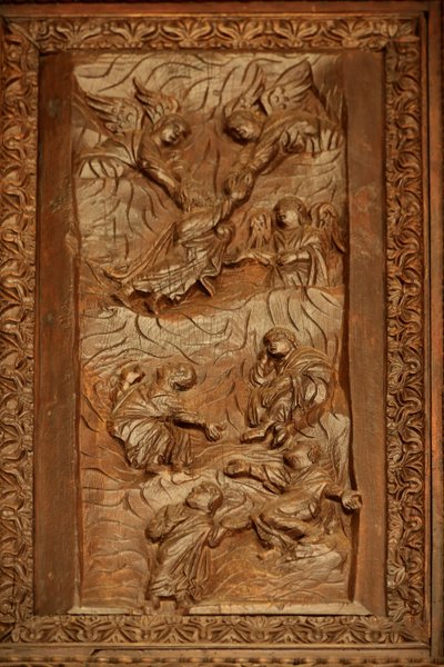 Panel from 5th Century Door: The Ascension by Unknown